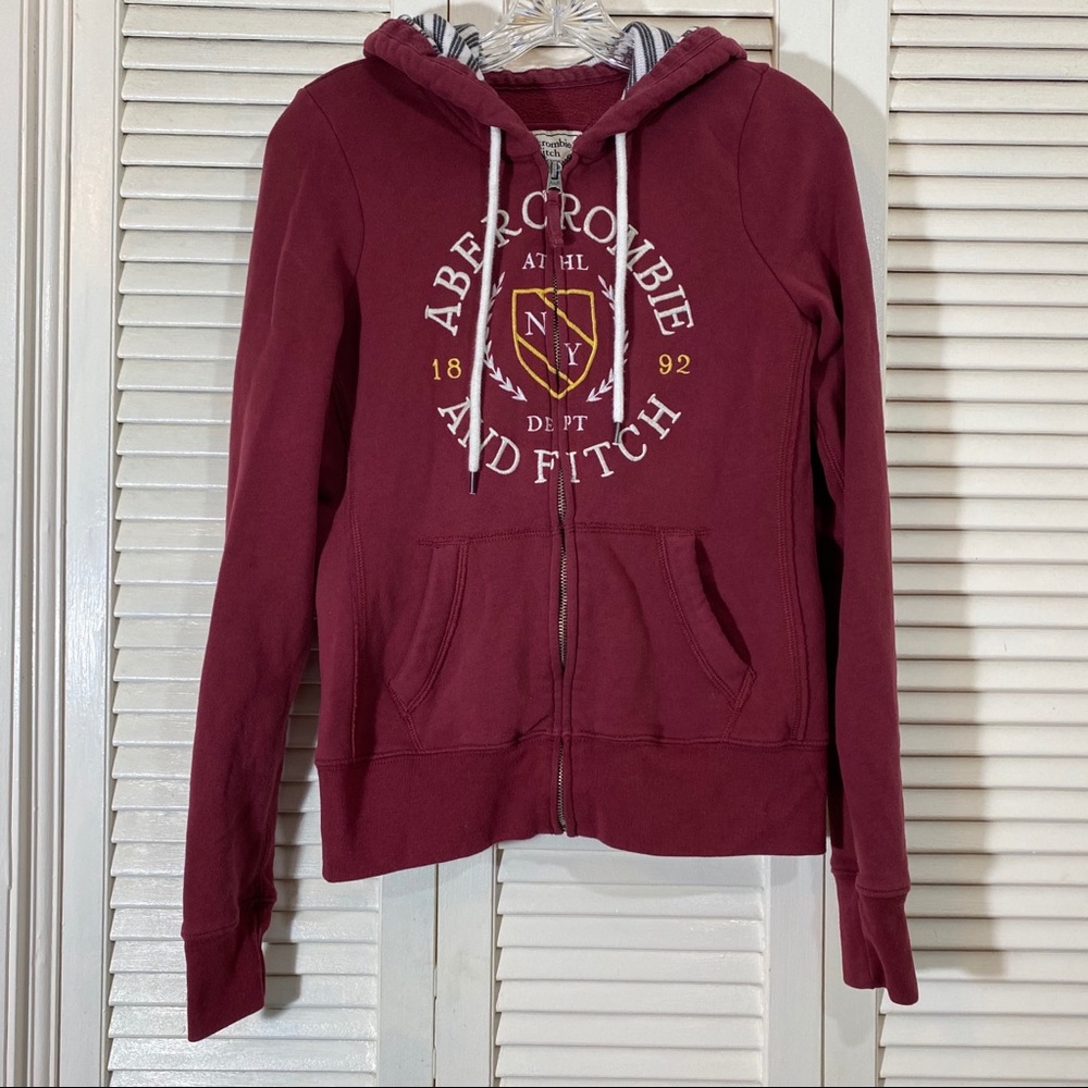 Abercrombie & Fitch Logo Zip Hoodie